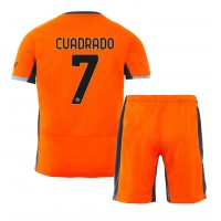 Inter Milan Juan Cuadrado #7 Tredjedraktsett Barn 2023-24 Kortermet (+ Korte bukser)